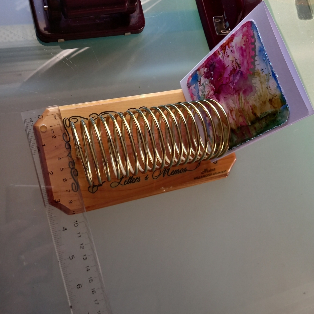 Vintage letter and memos holder
